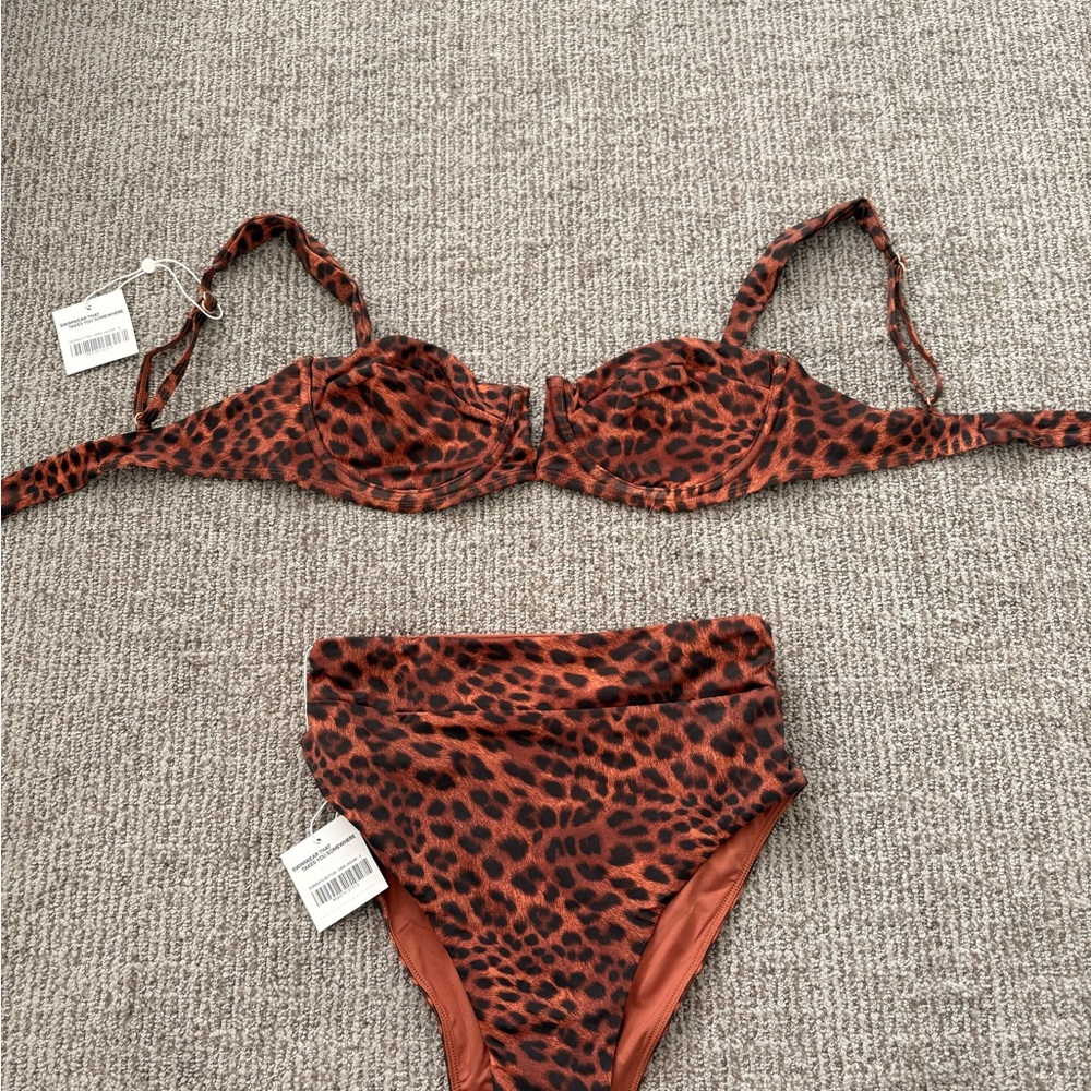 Monday Swimwear Leopard Print Bikini - Dark Jaguar